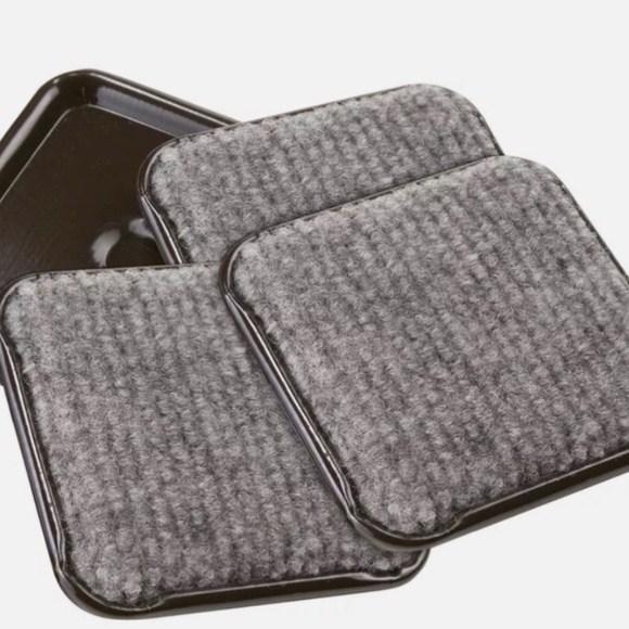 Lot Of 5 Waxman 4 Pieces 2-1/2" / SQUARE CARPET CASTER CUPS Protect Hard Floors - Picture 2 of 7